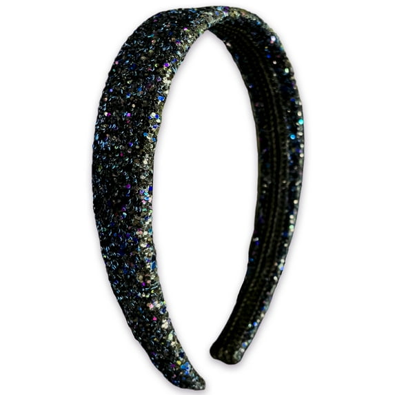 FROG SAC Glitter Headband for Girls - Sparkly Wide Headbands Hair Accessories