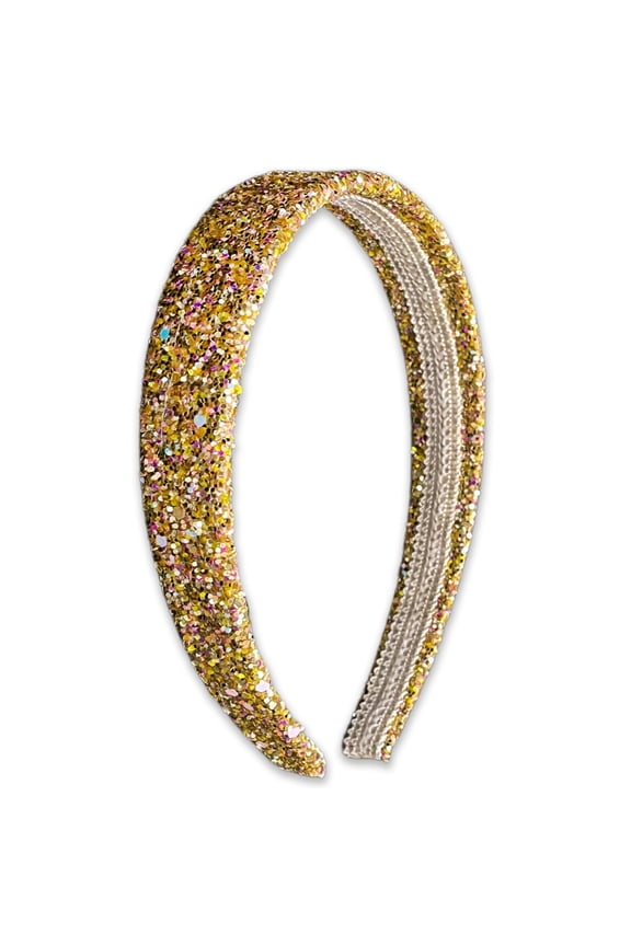 Glitter Headband for Girls, Kids Sparkly Wide Headband, Cute Hair Accessories for Little Girls, Children's Alice Head Band, Thick Sparkle Bling Child Hairband