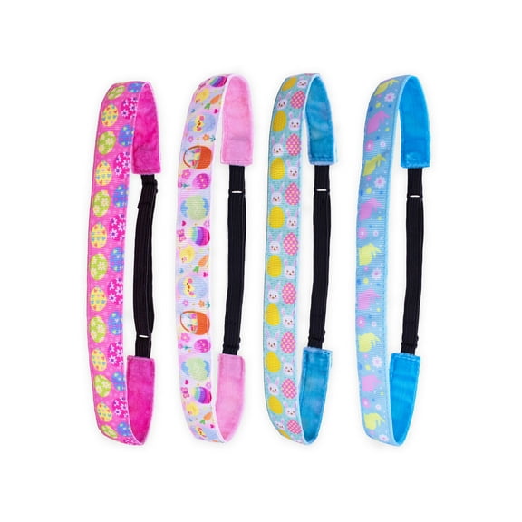 FROG SAC Holiday Headbands for Girls, Adjustable No Slip Hair Bands for Kids, Thin Headband for Girl Hair Accessories (Easter)