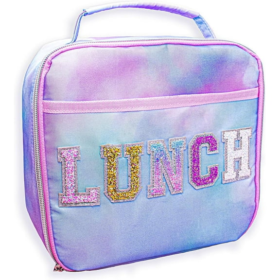 FROG SAC Kids Lunch Bag for Girls - Reusable Insulated Patch Lunch Box, Back to School Lunchbox