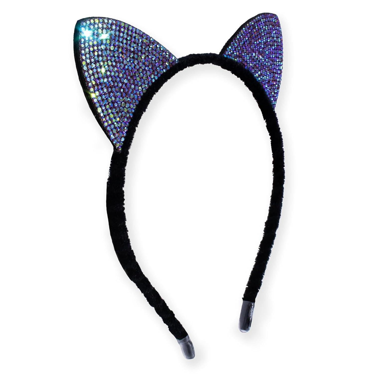 FROG SAC Rhinestone Cat Ears Headband for Girls, Glitter  display picture 3
