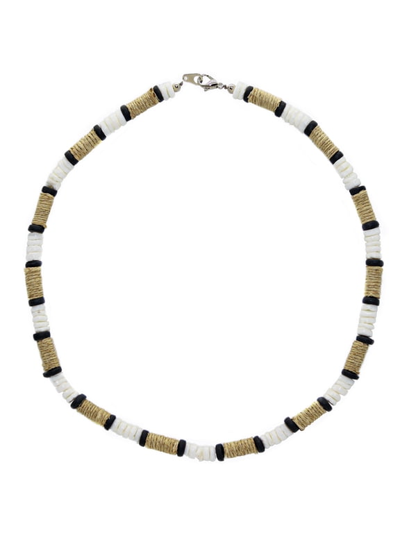 White Puka Shell Necklace for Men, Seashell Necklaces with Clam Chip Beads for Women, Beach Pooka VSCO Choker
