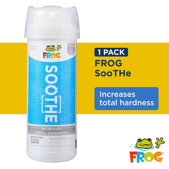 FROG SooTHe Calcium Total Hardness Increaser for Hot Tubs & Swim Spas - 2 lb Bottle with TruDose Measuring Cap for Easy Maintenance & Balancing - 1 Pack