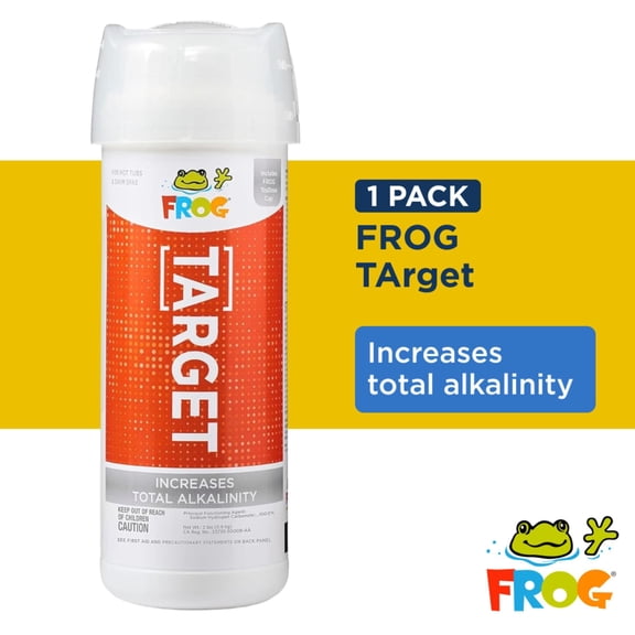 FROG TArget Total Alkalinity Increaser for Hot Tub & Swim Spa Water - 2 lb Bottle with TruDose Measuring Cap for Easy Maintenance & Balancing - 1 Pack