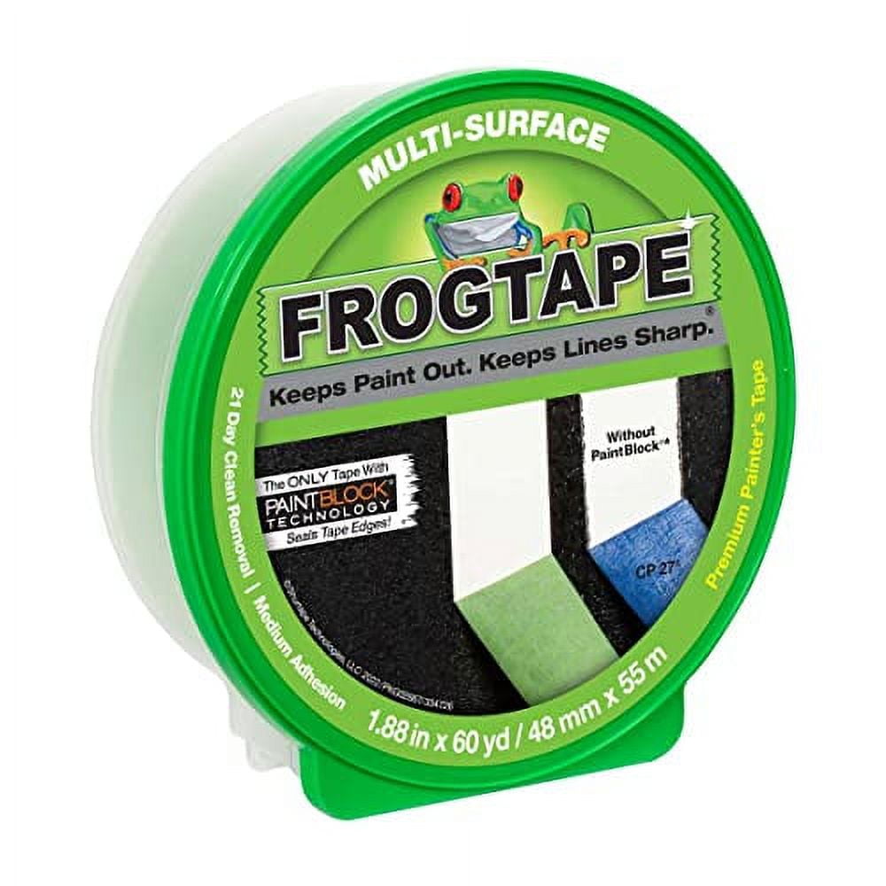 FROGTAPE MultiSurface Painter's Tape with PAINTBLOCK, Medium Adhesion
