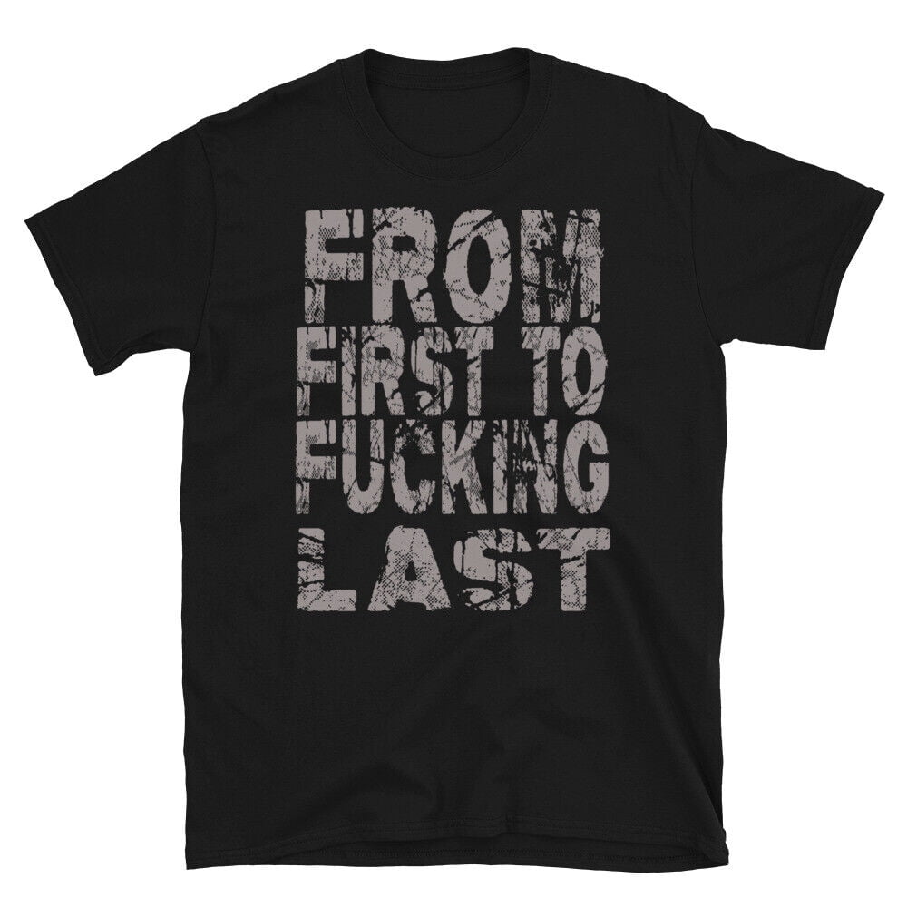 FROM FIRST TO LAST Stacked Words Emo PostHardcore Band TShirt