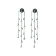 thumbnail image 1 of FRONAY Luxury Simulated Diamond (CZ) Earring Jackets Enhancer Lifts - 925 Sterling Silver, 1 of 1