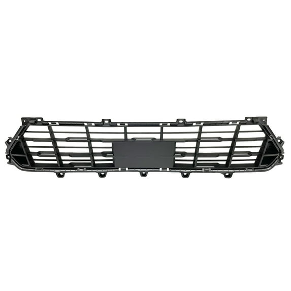 FRONT BUMPER COVER GRILLE; FOR USE WITH ADAPTIVE CRUISE; BLACK; MADE