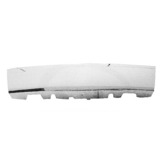 FRONT BUMPER COVER MOLDING APPLIQUE; CHROME; MADE OF PLASTIC