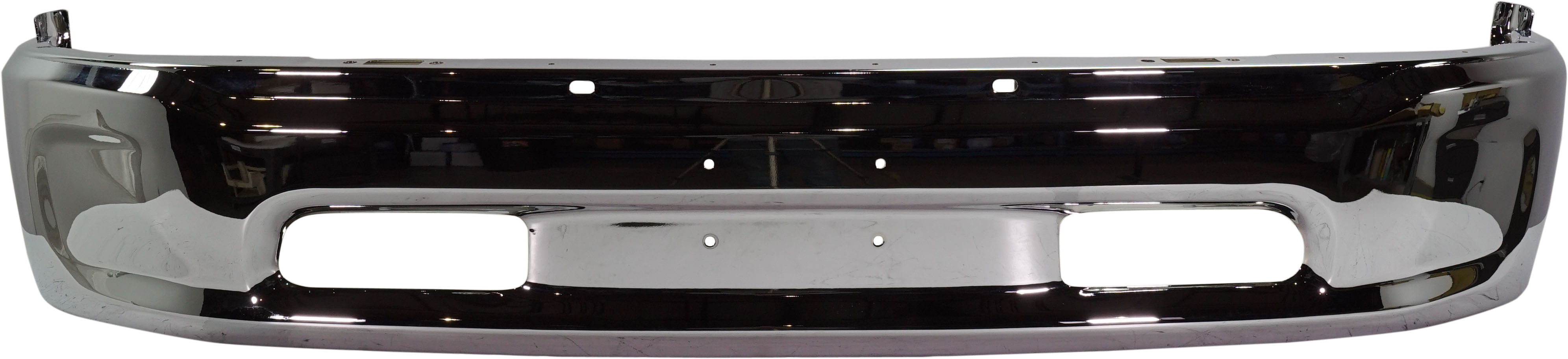 FRONT BUMPER Compatible with RAM 1500 P/U 2013-2018 Lower Chrome 2 Piece All Cab Types