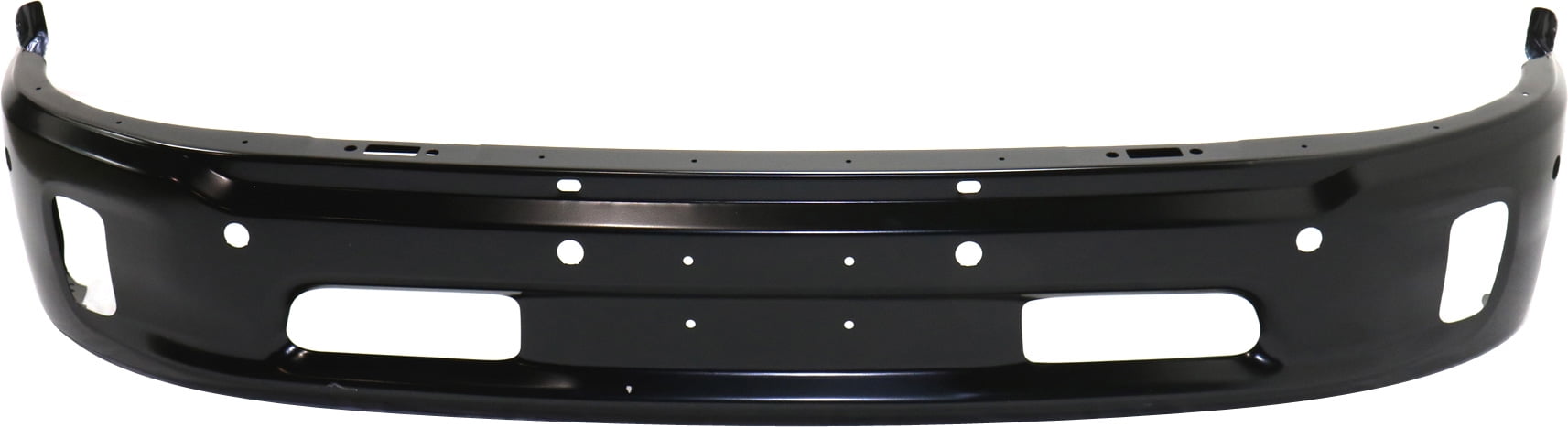 FRONT BUMPER Compatible with RAM 1500 P/U 2014-2018 Lower Black 2 Piece with PAS and Fog Light Holes All Cab Types