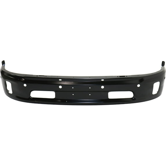 FRONT BUMPER Compatible with RAM 1500 P/U 2014-2018 Lower Black 2 Piece with PAS and Fog Light Holes All Cab Types