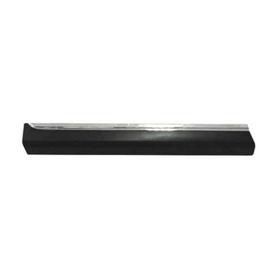 FRONT DRIVER SIDE DOOR MOLDING; BLACK WITH CHROME MOLDING; MADE OF PLASTIC