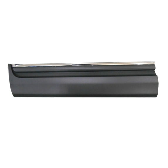 FRONT DRIVER SIDE LOWER DOOR MOLDING; WITH CHROME INSERT; MADE OF