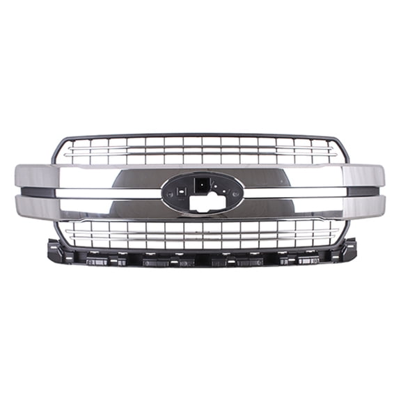 FRONT GRILLE; FOR LARIAT MODELS; WITH 2 CHROME ACCENT BARS ABOVE AND