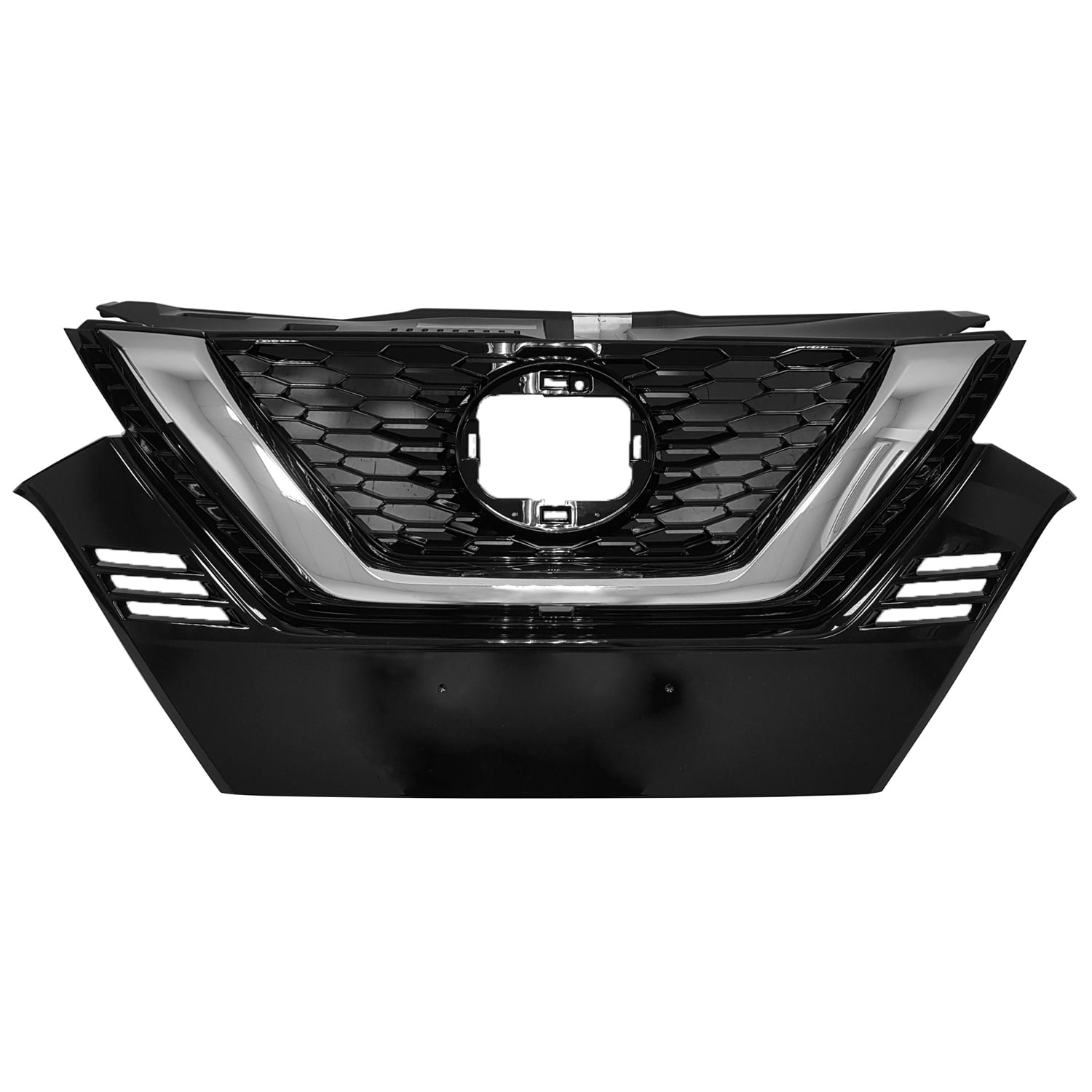 FRONT GRILLE; FOR USE WITHOUT CAMERA; FOR S AND SV MODELS; BRIGHT