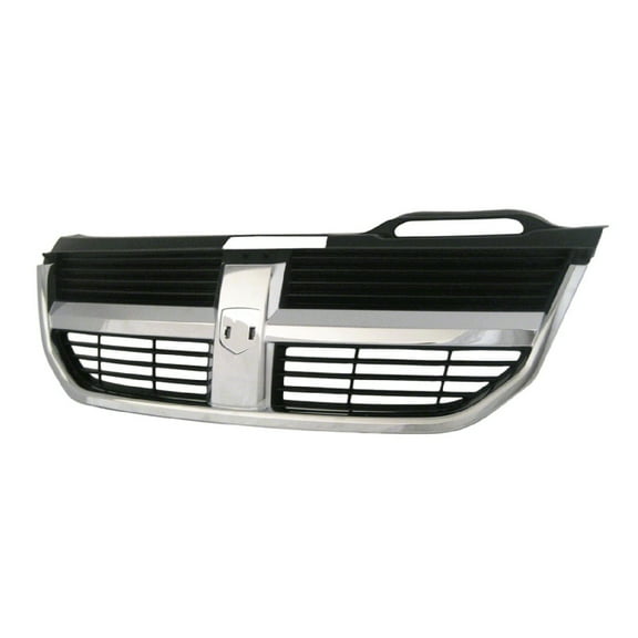 FRONT GRILLE; MATTE BLACK WITH CHROME MOLDING; MADE OF PLASTIC; [CH]