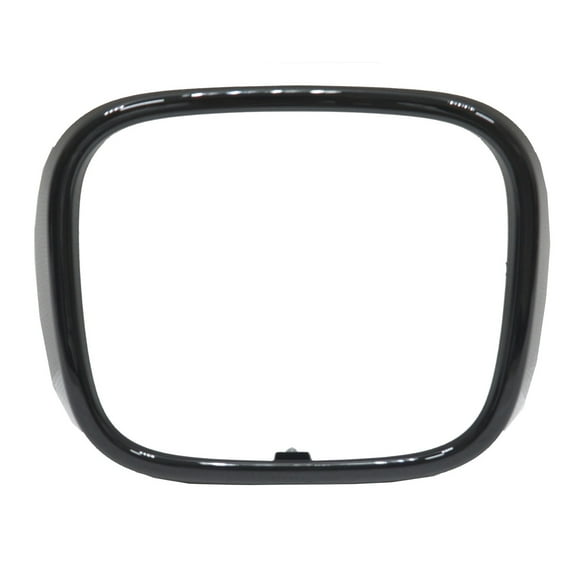 FRONT GRILLE TRIM RING [EMBLEM SURROUND]; GLOSS BLACK; MADE OF PP
