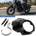 thumbnail image 1 of FRONT HEADLIGHT COVER WINDSHIELD WINDSCREEN FOR HONDA REBEL CMX 300 500 17-2023 Black-B, 1 of 9