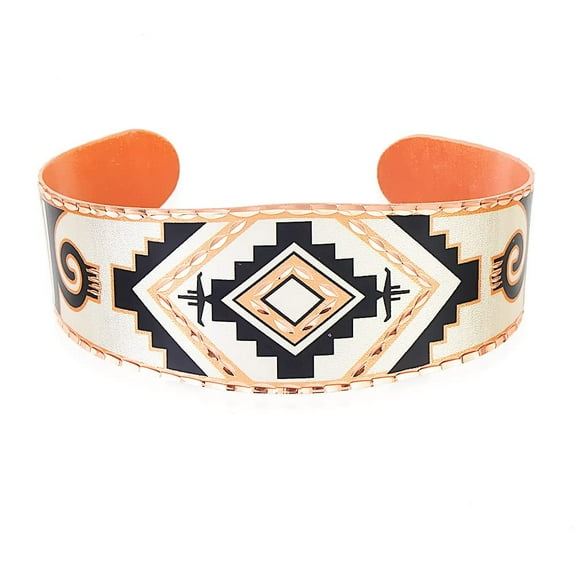 FRONT LINE JEWELRY Copper Bracelets Cuff with Medicine Wheel Design: Southwest Bracelets, Southwest Jewelry (Medicine Man)