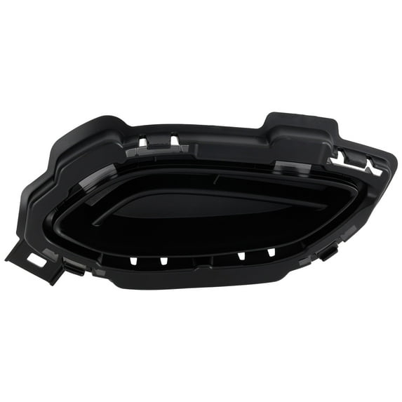 FRONT PASSENGER SIDE BUMPER COVER GRILLE; 3.5 LITER; BLACK; MADE OF