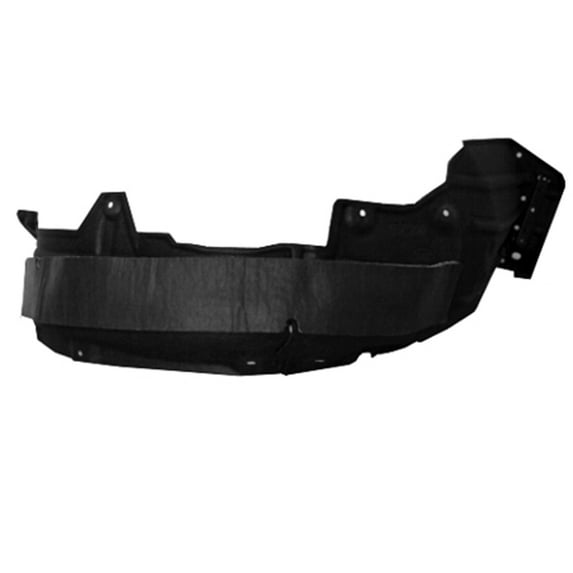 FRONT PASSENGER SIDE FENDER LINER; MADE OF PET PLASTIC