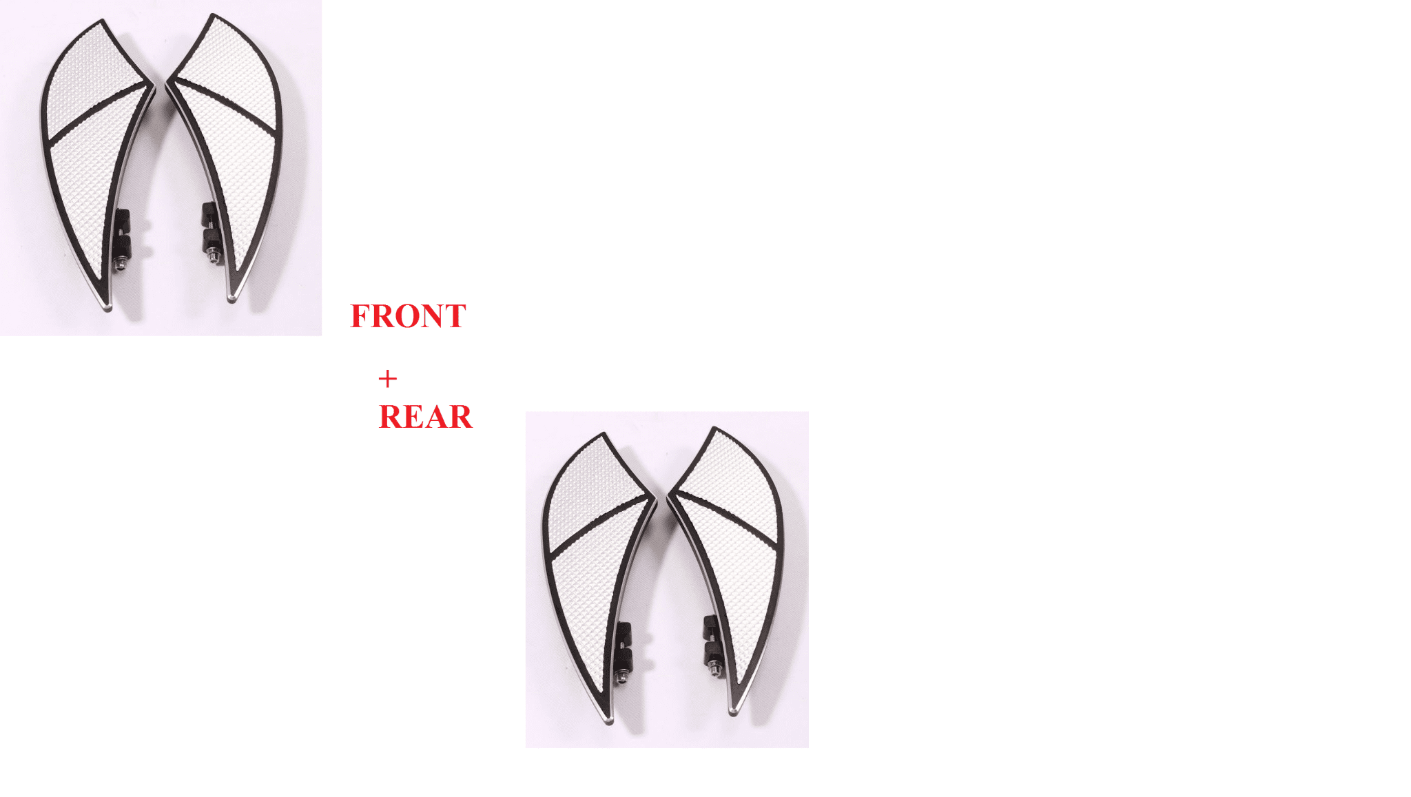 Harley Touring Motorcycle Floorboards Set – Black Driver & Passenger Footboards For 1986-2023 Models