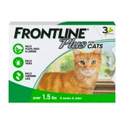 FRONTLINE Plus For Cat & Kitten Flea & Tick Spot Treatment, 3 Count