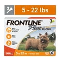 thumbnail image 1 of FRONTLINE Plus for Dogs Flea & Tick Small Breed Dog Spot Treatment, 5 - 22 lbs, 3 Count, 1 of 8