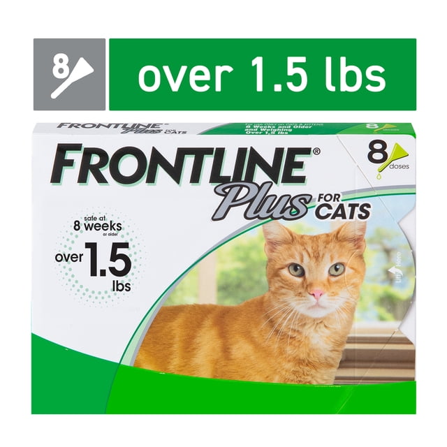 FRONTLINE Plus for Cats and Kittens Flea and Tick Treatment, 8 Count ...