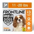 thumbnail image 1 of FRONTLINE Shield for Dogs Flea & Tick Treatment, 11-20 lbs, 3 Count, 1 of 9