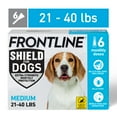 thumbnail image 1 of FRONTLINE Shield Flea & Tick Treatment for Dogs, 21-40 lbs, 6 Count (Box), 1 of 9