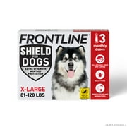 FRONTLINE Shield for Dogs Flea & Tick Treatment, 81-120 lbs, 3 Count