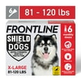 thumbnail image 1 of FRONTLINE Shield for Dogs Flea & Tick Treatment, 81-120 lbs, 6 Count, 1 of 9