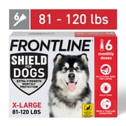 FRONTLINE Shield for Dogs Flea & Tick Treatment, 81-120 lbs, 6 Count