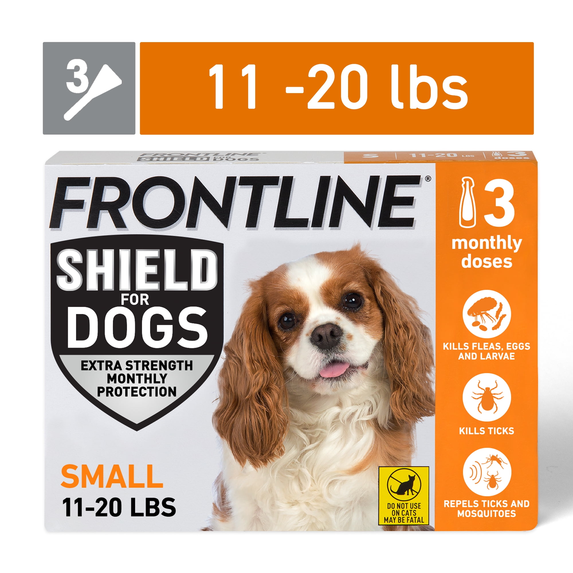 FRONTLINE Shield for Dogs Flea Tick Treatment Small Dog 11 20