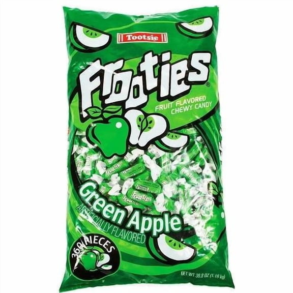 FROOTIES bag candy green apple 360 Count 2.42 LBS.