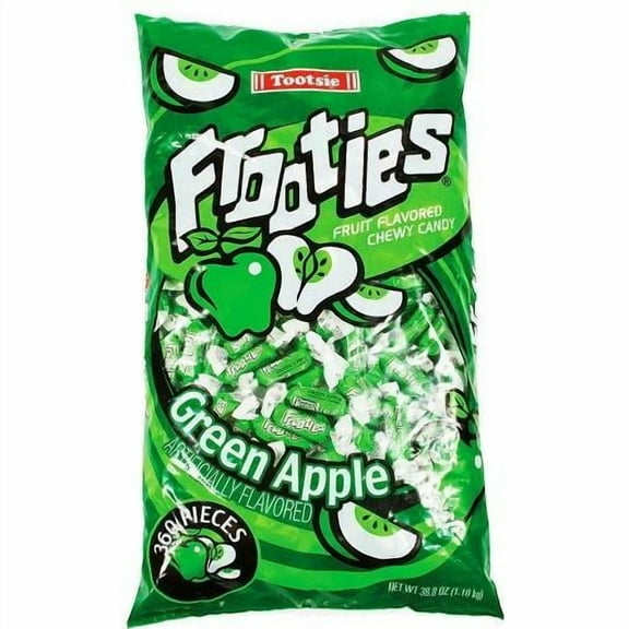 FROOTIES bag candy green apple 360 Count 2.42 LBS.