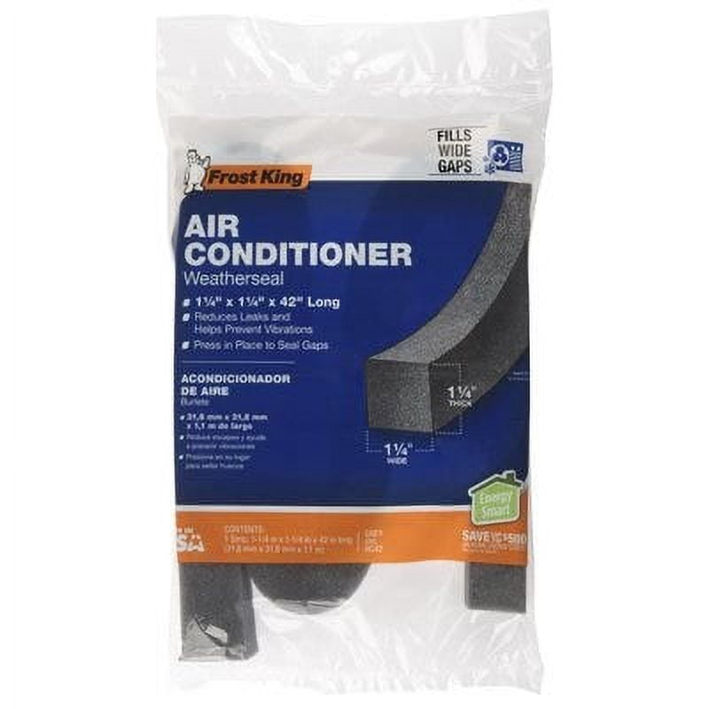 FROST KING Air Conditioner Foam Weather Seal, 1.25 x 1.25 x 42In. 1