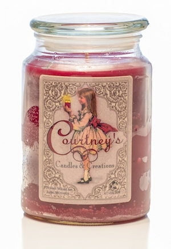 FROSTED PLUM Courtneys Candles Maximum Scented 26oz Jar Candle