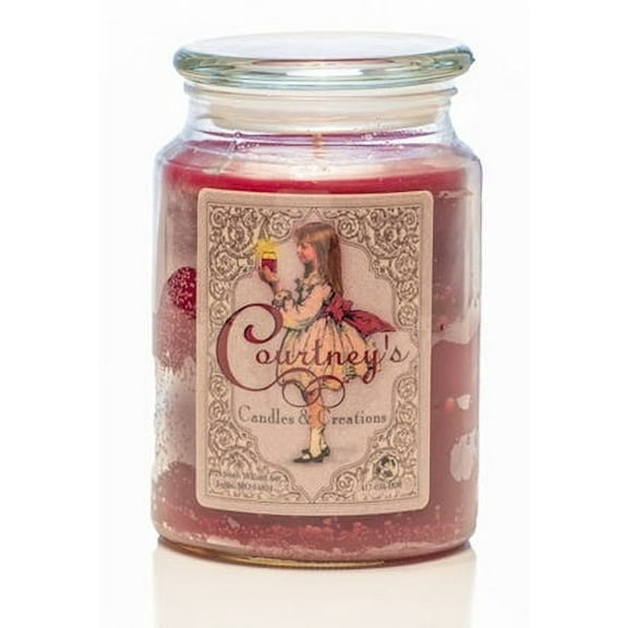 FROSTED PLUM Courtneys Candles Maximum Scented 26oz Jar Candle