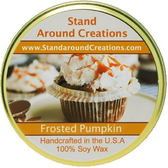 FROSTED PUMPKIN TUREEN 11-OZ. ALL NATURAL SOY CANDLE