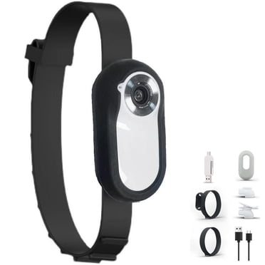 Catcam Pro 2.0 Pet Action Camera - 1080p HD Waterproof Wearable Camera For Cats & Dogs With Collar Mount (64GB SD Card)