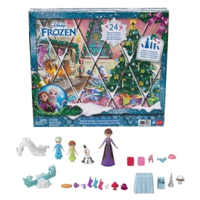 Disney Frozen Advent Calendar with 24 Days of Surprise Toys, Including Young Anna & Elsa Small Dolls