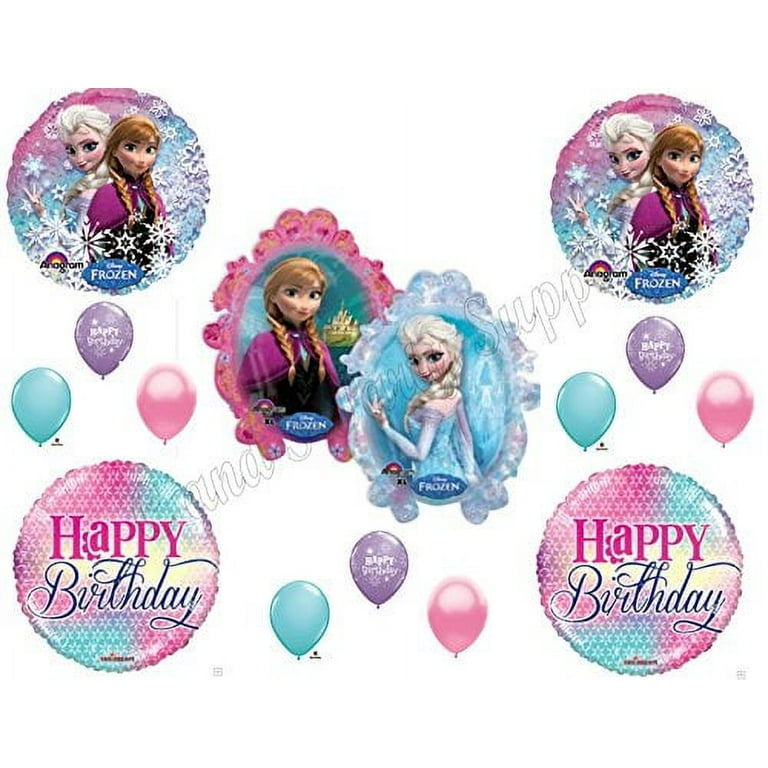 Frozen Birthday Party Balloons  Disney Blue Frozen Elsa Anna - 30pcs/set  Disney - Aliexpress