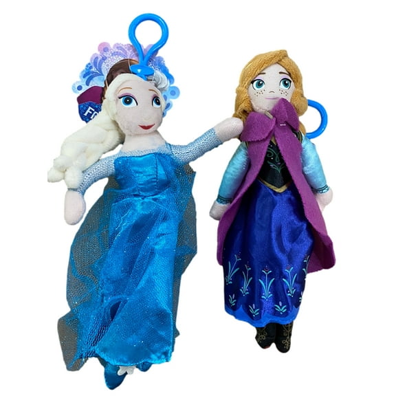 FROZEN PLUSH KEYCHAIN BUNDLE - ELSA AND ANNA