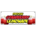 thumbnail image 1 of FROZEN STRAWBERRY LEMONADE BANNER SIGN cold refreshing slushie drink, 1 of 4