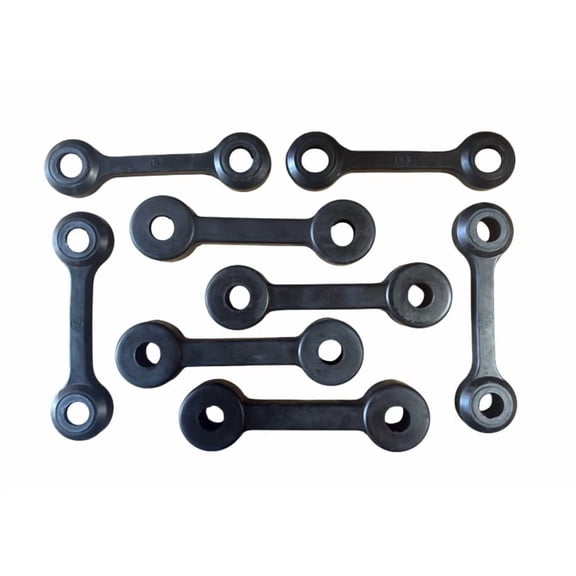 FRP 140lb Set Bone Style (4) 25lb + (4) 10lb Resistance Bands Straps for Soloflex