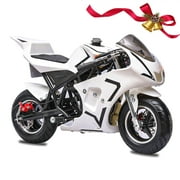 FRP 50CC Mini Pocket Bike Gas Powered for Kids Ages 13+, Pocket Rocket Motorcycle with EPA Approval, Kids Pocket Bike with Dual Brake & Kill Switch, 165 LB, 20 MPH - Red