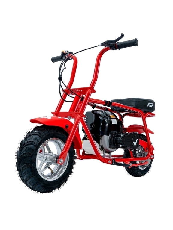 40cc Mini Bike Gas Powered 4-Stroke Off Road Dirt Bike for Teens, Youth Pocket Bike with Pull Start & Disc Brake, 18 MPH Max Speed (Red)